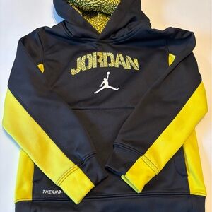 Jordan Black and Yellow Sporty Jacket